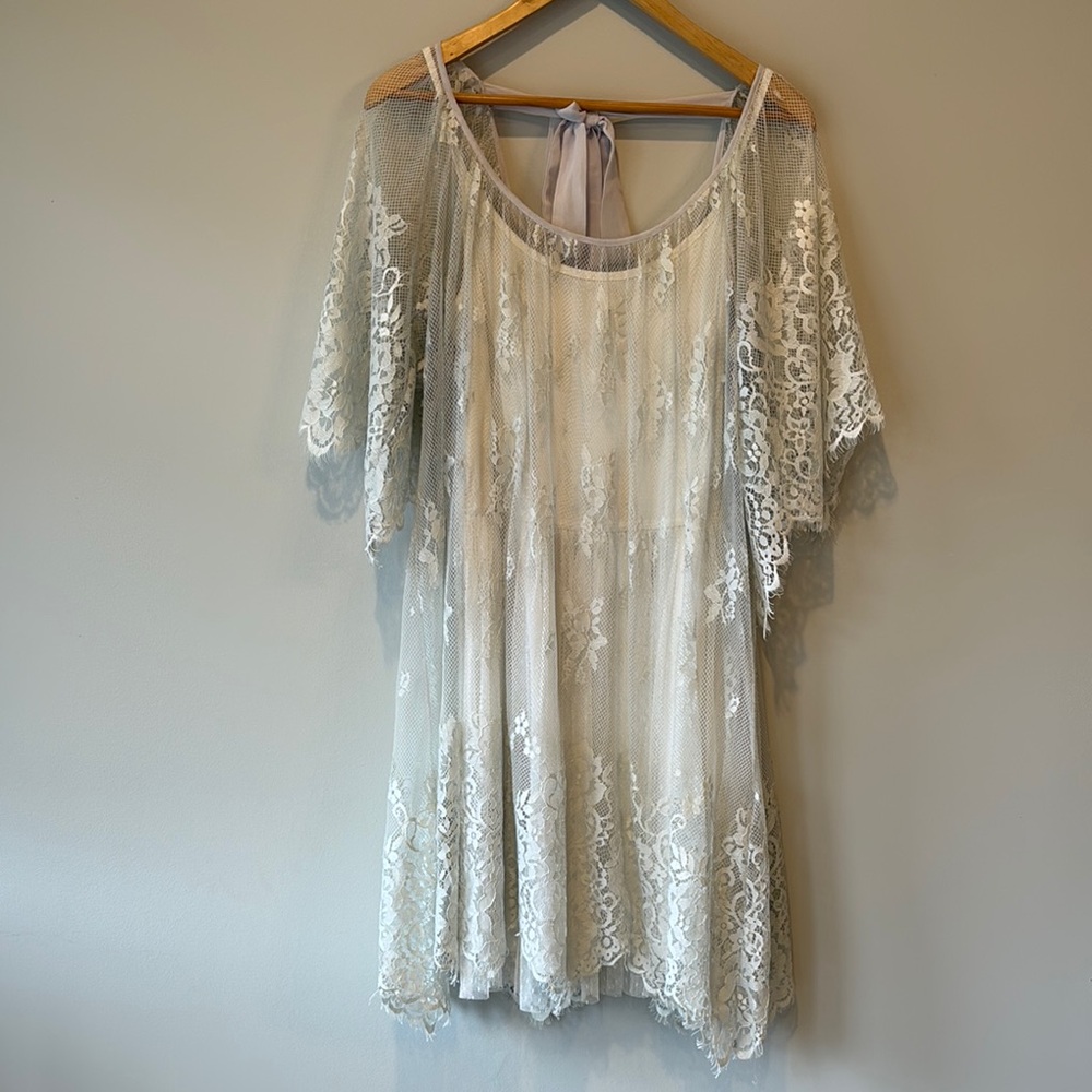 Elegant Lace Overlay Dress